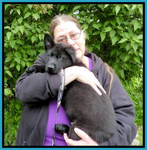 Heidi And Puppy 10 Zafir Sold Framed Home Photo